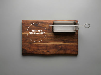 Personalisierter Kult Flamme Classic 2 Tischgrill
Kult Flamme Classic 2 Tischgrill mit graviertem Akazienholzbrett
