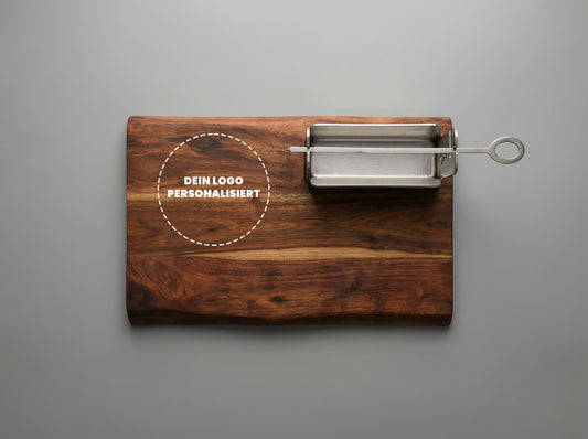 Personalisierter Kult Flamme Classic 2 Tischgrill
Kult Flamme Classic 2 Tischgrill mit graviertem Akazienholzbrett
